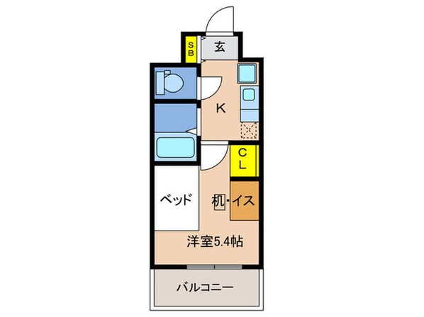 リビオセゾン神戸元町の物件間取画像